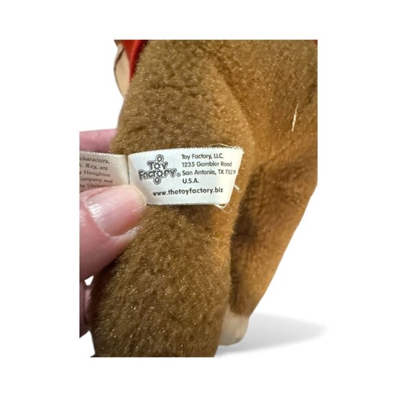 Curious George Plush Toy 11.5" Brown Monkey With Red Shirt By The Toy Factory - Picture 6 of 7